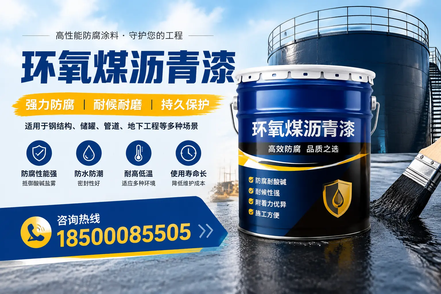 环氧煤沥青漆在工业中的应用，永州企业的选择